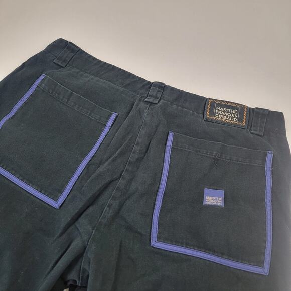 Vintage Y2K Marithe Francois Girbaud Strap Jorts Distressed Shorts Black 40 - Picture 6 of 12